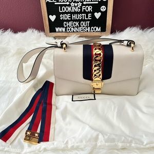Gucci Sylvie Small Leather shoulder bag